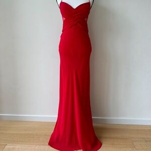 Cache Red Strappy Dress